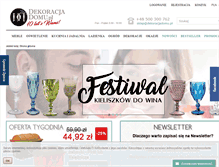 Tablet Screenshot of dekoracjadomu.pl